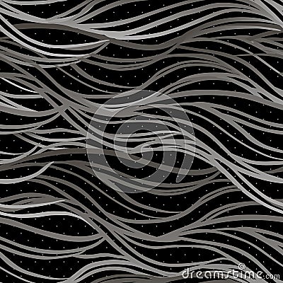 Seamless abstract pattern, waves background