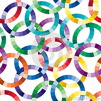 Seamless Cuted Circle Pattern Royalty Free S