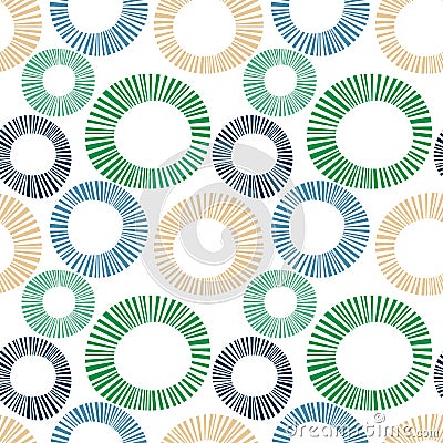 Seamless exploding striped circles