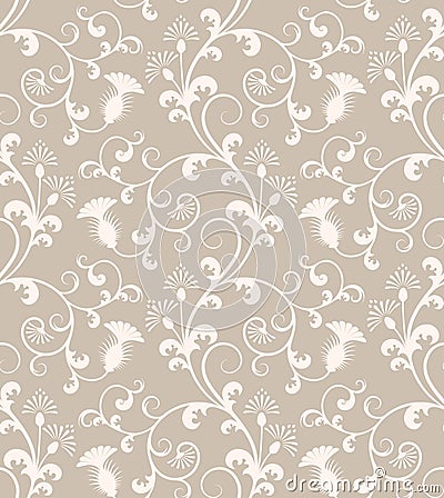 Seamless Floral Wallpaper Pattern Stock Photo - Image: 4695460