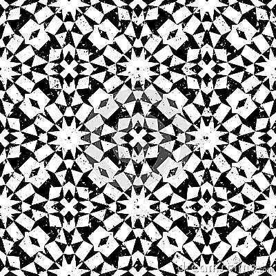 Seamless geometric pattern in modern hipster style