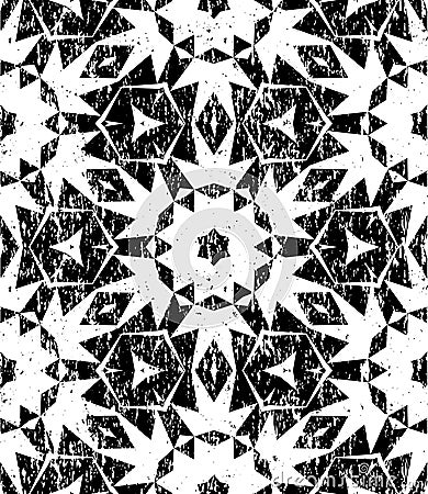 Seamless geometric pattern in modern hipster style