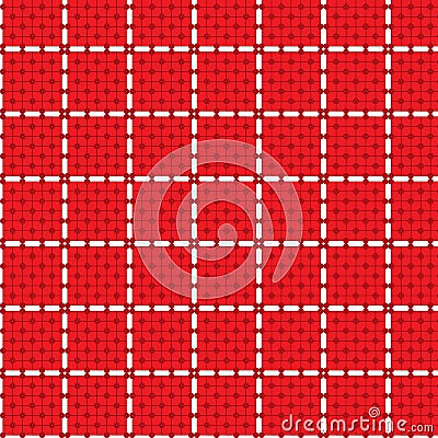 Seamless pattern circle rectangle tablecloth