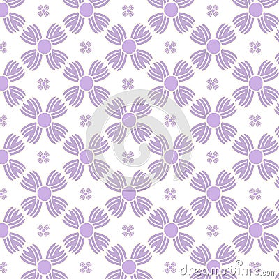 Seamless purple flowers pattern background