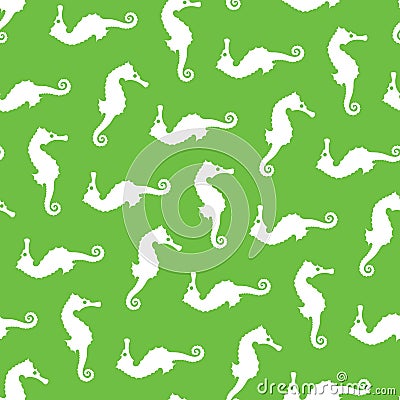 Seamless Sea Horse Pattern