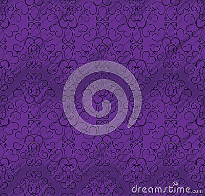 Seamless wallpaper pattern in shades of purple