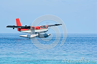 Seaplane landing,