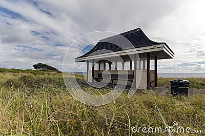 beach dream shelter
 on Victorian style seaside shelter on the cliffs above Southbourne near ...