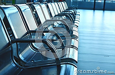 Seats on airport hall