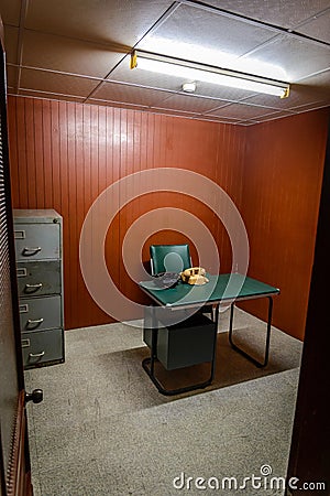 Secret war room in bunker