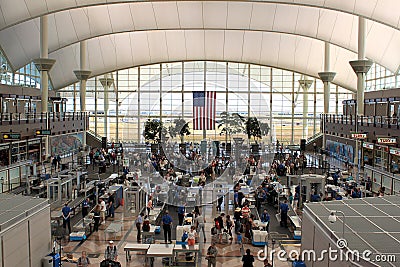 Security at airport terminal