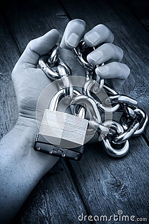 Security Hand Chained Lock