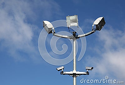 Security Lights Surveillance Cameras
