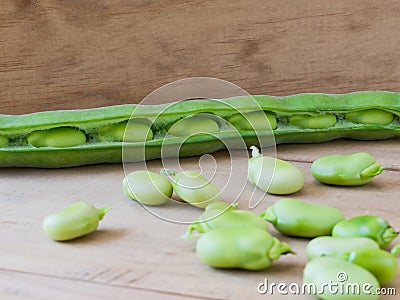 Seedcase lima beans.