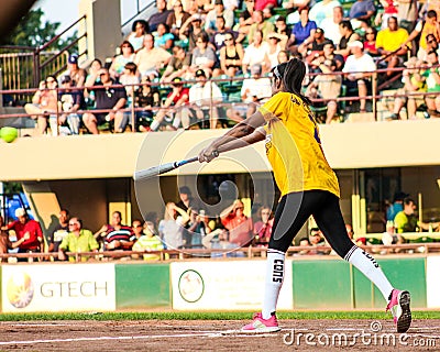 Seema Sadekar at bat.