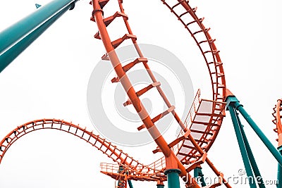 A segment of a roller coaster
