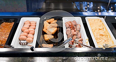 Self-service Buffet With Hot Breakfast Stock Ph