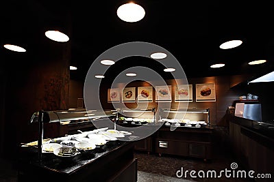 Self-service restaurant interior