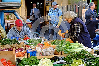 Seller of fruits and vegetables