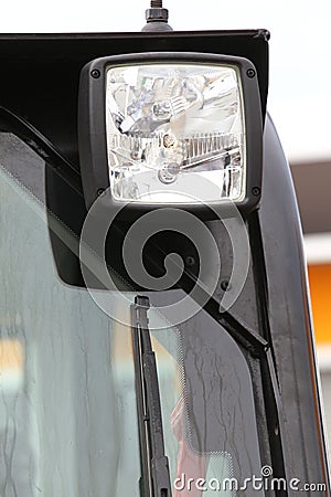 Semi Truck Headlight Detail