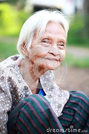 Senior asian woman