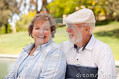 Senior Couple in The Park