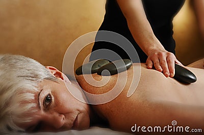 Senior Health Spa Hot Stone Massage