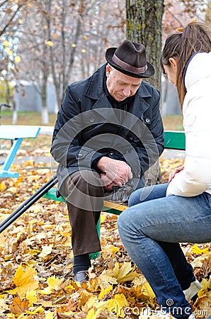 Senior man planning his next chess move