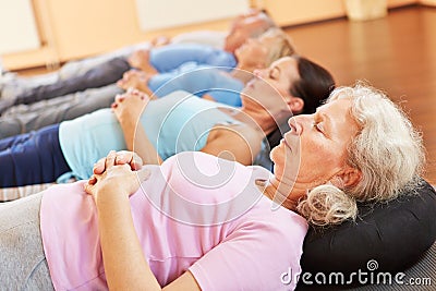 Senior people relaxing in health