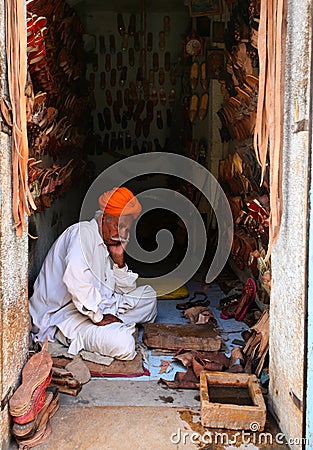 Senoir indian man in traditional dress