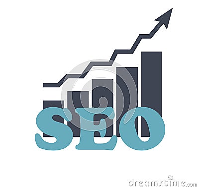 SEO - Search Engine Optimization Flat Icon Vector