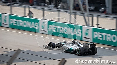 SEPANG - MARCH 30: Lewis Hamilton Driving Leader