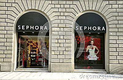 Rome May 12 Sephora Cosmetics Store Stock Photo 59899285