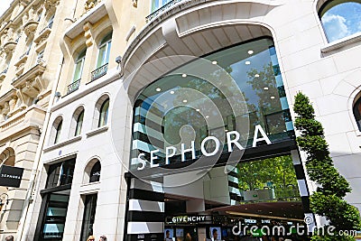 Sephora Perfume and cosmetics Shop - Paris