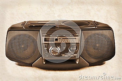 Sepia boombox