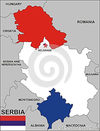 Serbia map