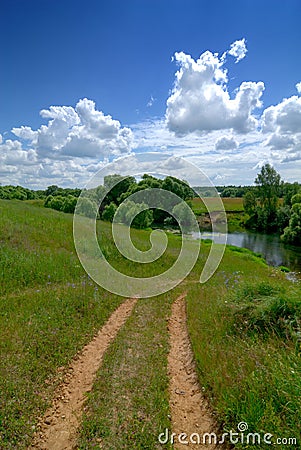 Serene rural landscape