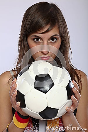 Serious German Soccer Fan Girl