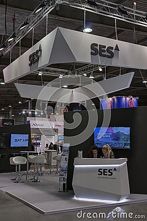 SES Global Satellite Services Provider booth
