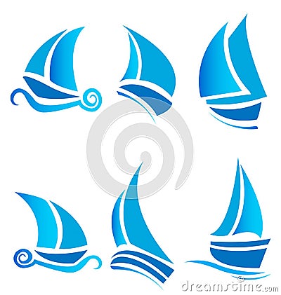  Boats Ships Or Cruise Logos Royalty Free Stock Image - Image: 25330076