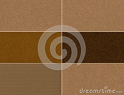Set of brown textures.