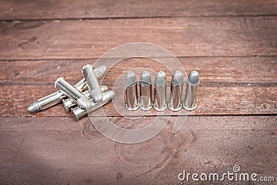 Set of bullets for 38 revolver hand gun