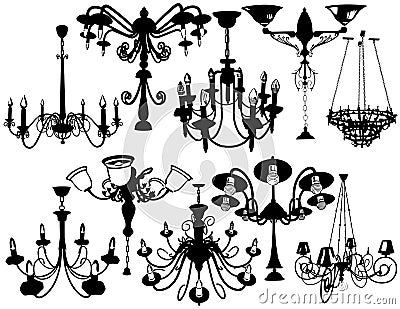 Set chandeliers