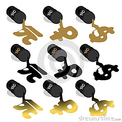 Crude oil symbol