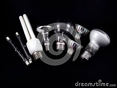 Set of electric light bulbs