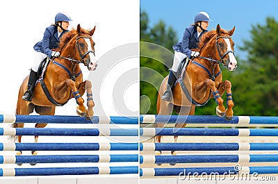 Set - equestrian sport: show jumping