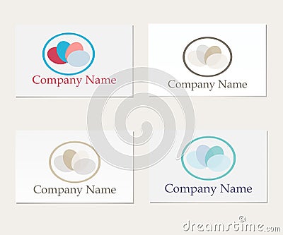 Set of four company logo