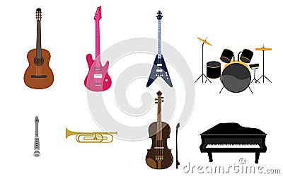 Set of Music Instruments List