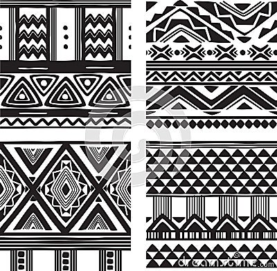 Set of tribal texture