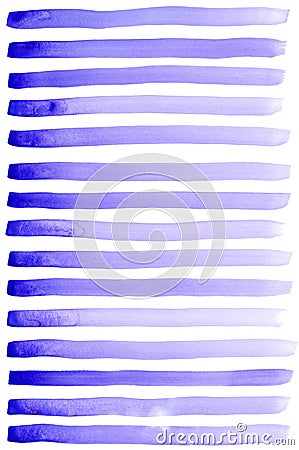 Set of watercolor paint brush strokes